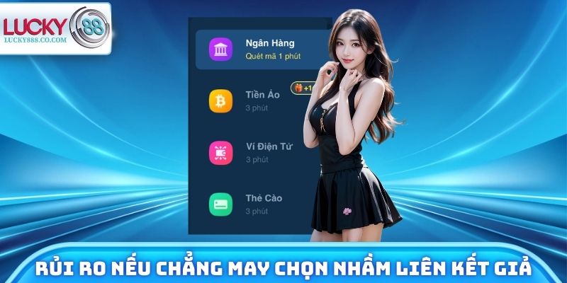 Một số rủi ro nếu chẳng may chọn nhầm liên kết giả