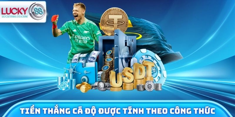 Tiền thắng cá độ được tính theo công thức quy định